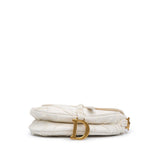 Dior Embroidered Canvas Camouflage Saddle Bag