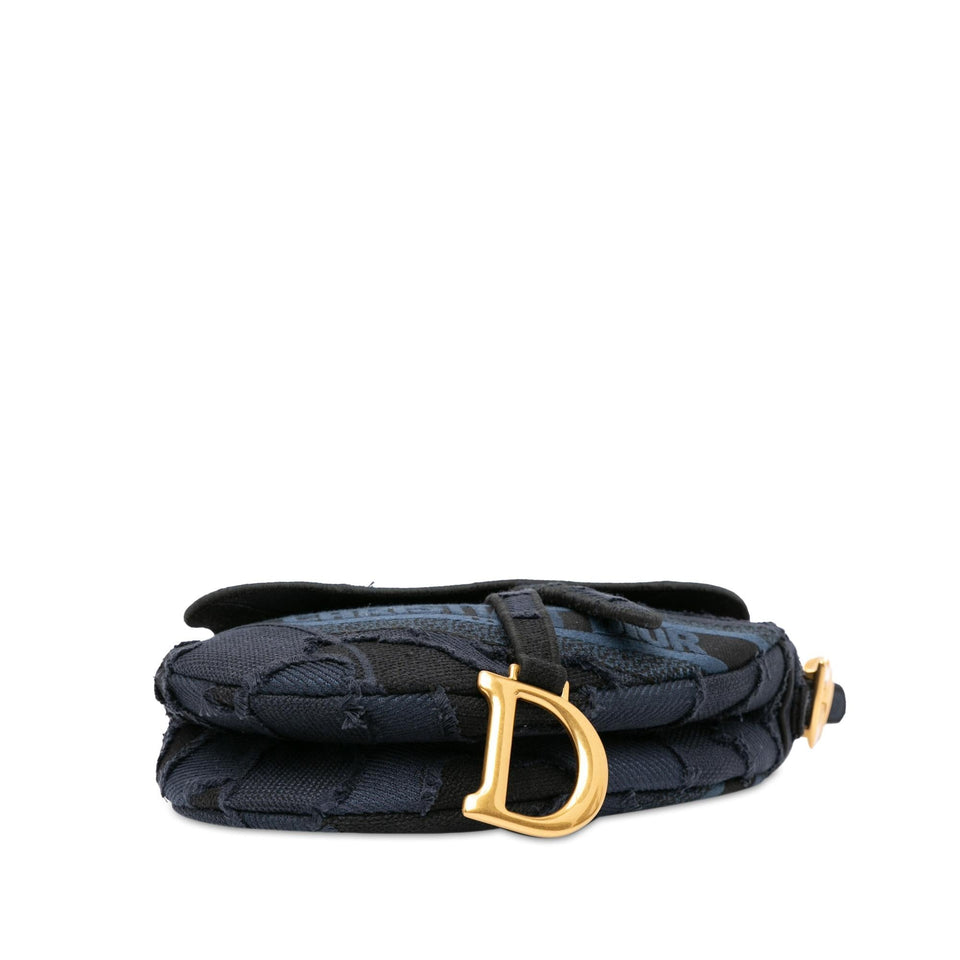 Dior Embroidered Canvas Camouflage Saddle (SHG-P0uctF)