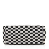 Dior Embroidered Canvas Checkered Book Tote