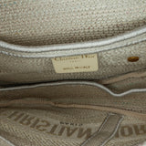 Dior Embroidered Canvas Stripes Saddle Bag