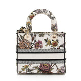 Dior Embroidered Jardin Botanique Lady D-Lite Medium Tote