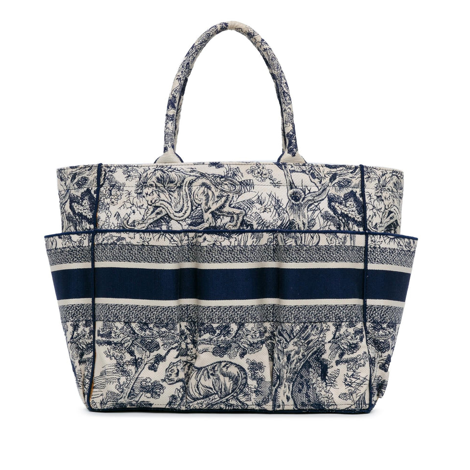 Dior Embroidered Toile De Jouy Catherine Tote (SHG-onfvYr)