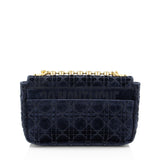 Dior Velvet Cannage Caro Medium Shoulder Bag