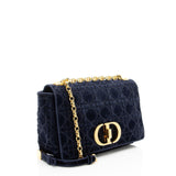Dior Velvet Cannage Caro Medium Shoulder Bag