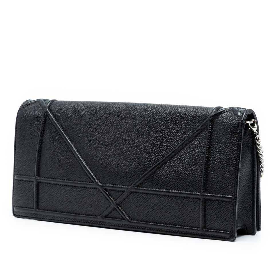 Dior Grained Calfskin Diorama Pochette Clutch
