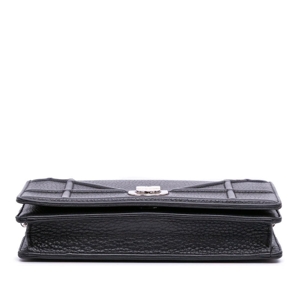 Dior Grained Calfskin Diorama Wallet on Chain
