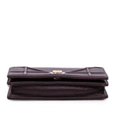 Dior Grained Calfskin Diorama Wallet on Chain