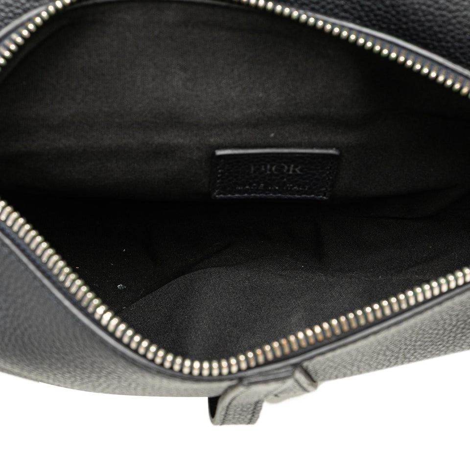 Dior Grained Calfskin Saddle Bag