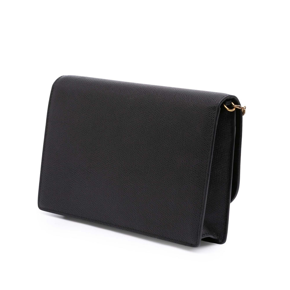 Dior Grained Calfskin Saddle Chain Pouch