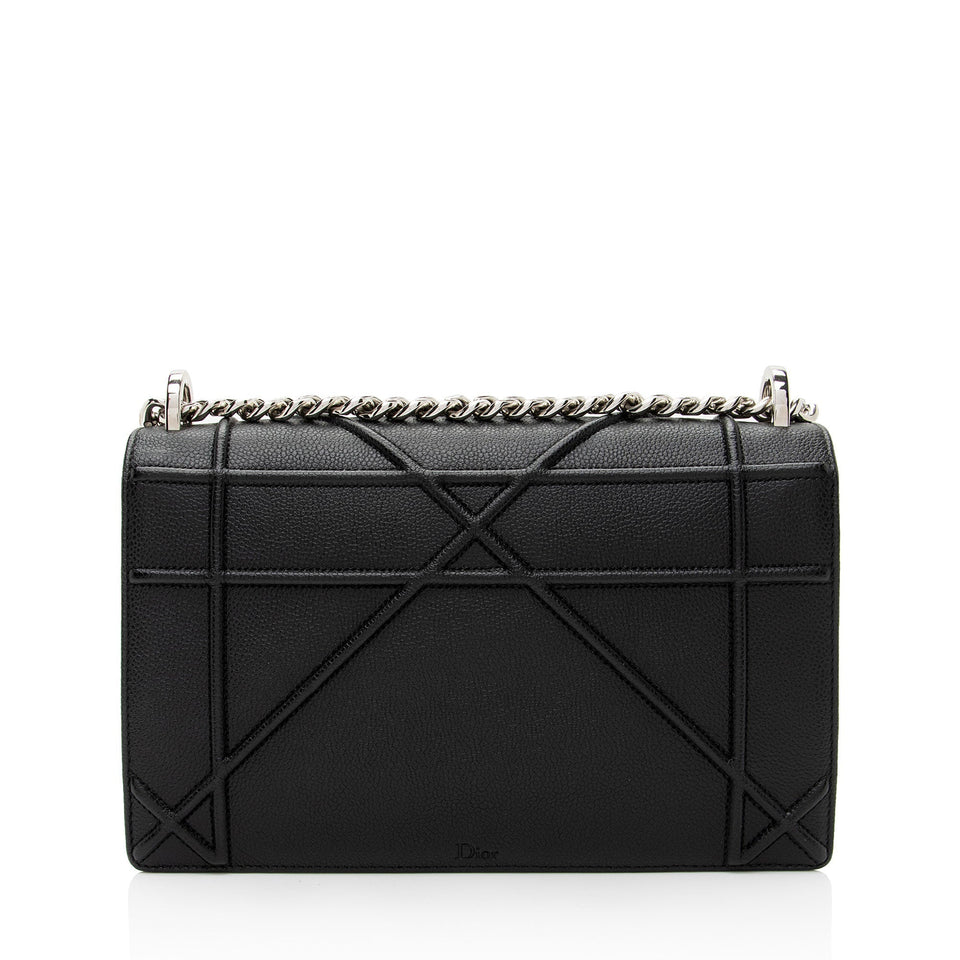 Dior Grained Leather Diorama Medium Shoulder Bag (SHF-KzIqLT)