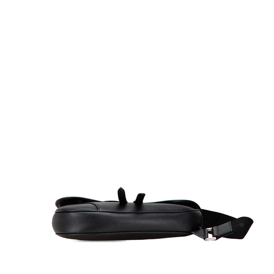 Dior Kim Jones Grained Calfskin Saddle Bag