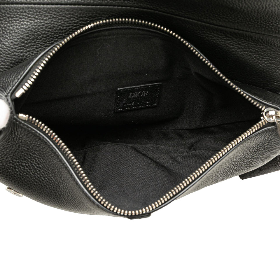 Dior Kim Jones Grained Calfskin Saddle Bag