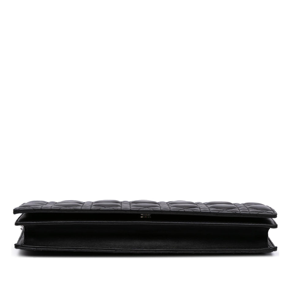Dior Lambskin Cannage Lady Dior Convertible Clutch