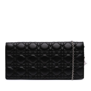Dior Lambskin Cannage Lady Dior Convertible Clutch