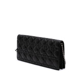 Dior Lambskin Cannage Lady Dior Convertible Clutch