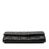 Dior Lambskin Cannage Lady Dior Wallet On Chain