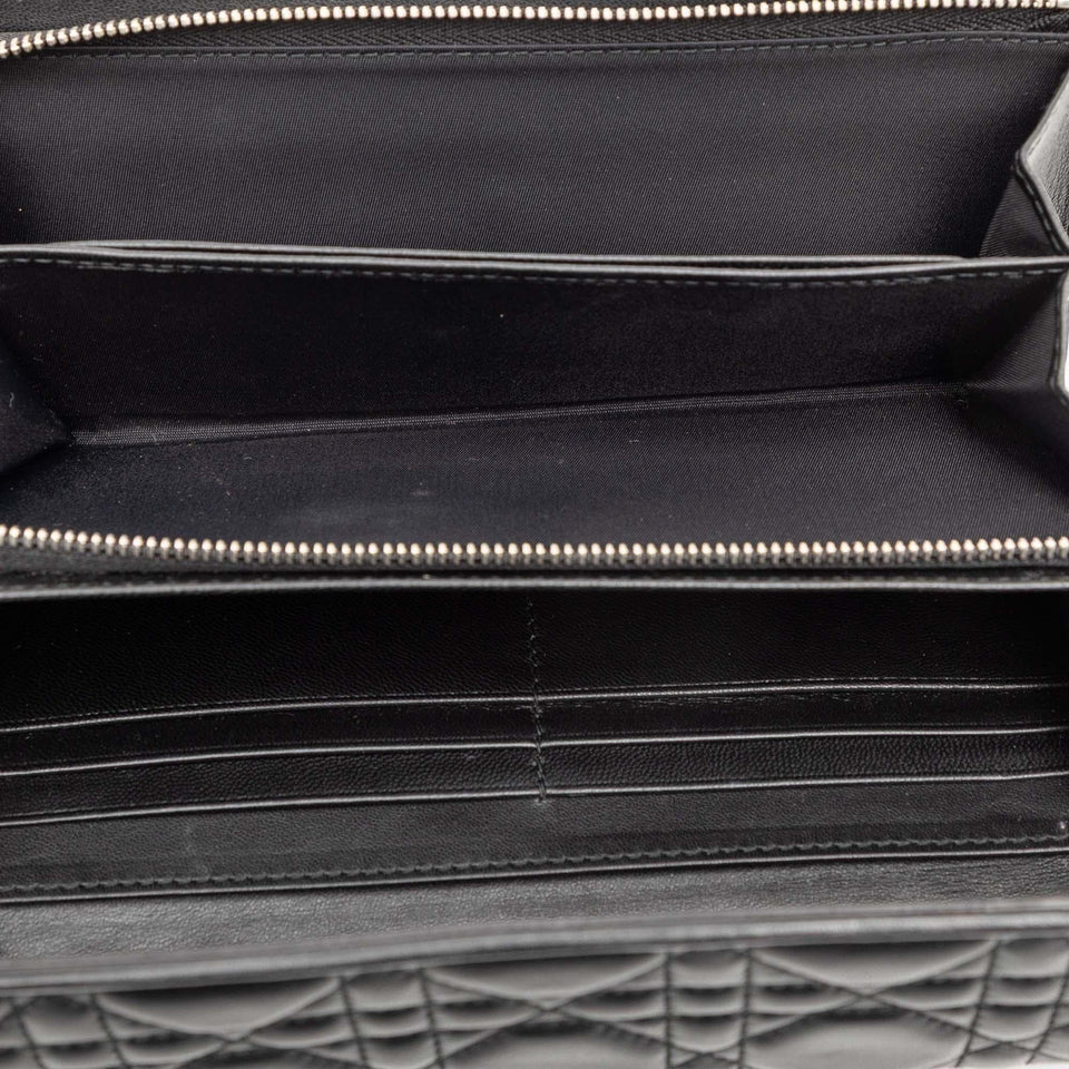 Dior Lambskin Cannage Lady Dior Wallet On Chain