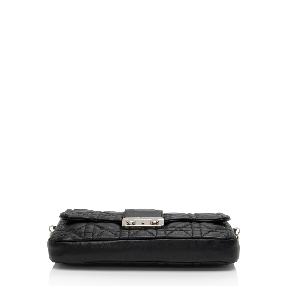 Dior Lambskin Cannage Miss Dior Promenade Crossbody (SHF-ISead3)