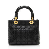 Dior Lambskin Lady Dior Medium Tote (SHF-aNlTPc)