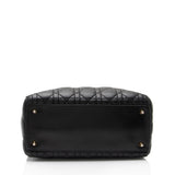 Dior Lambskin Lady Dior Medium Tote (SHF-aNlTPc)