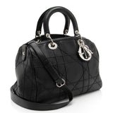 Dior Lambskin Leather Cannage Granville Polochon Satchel