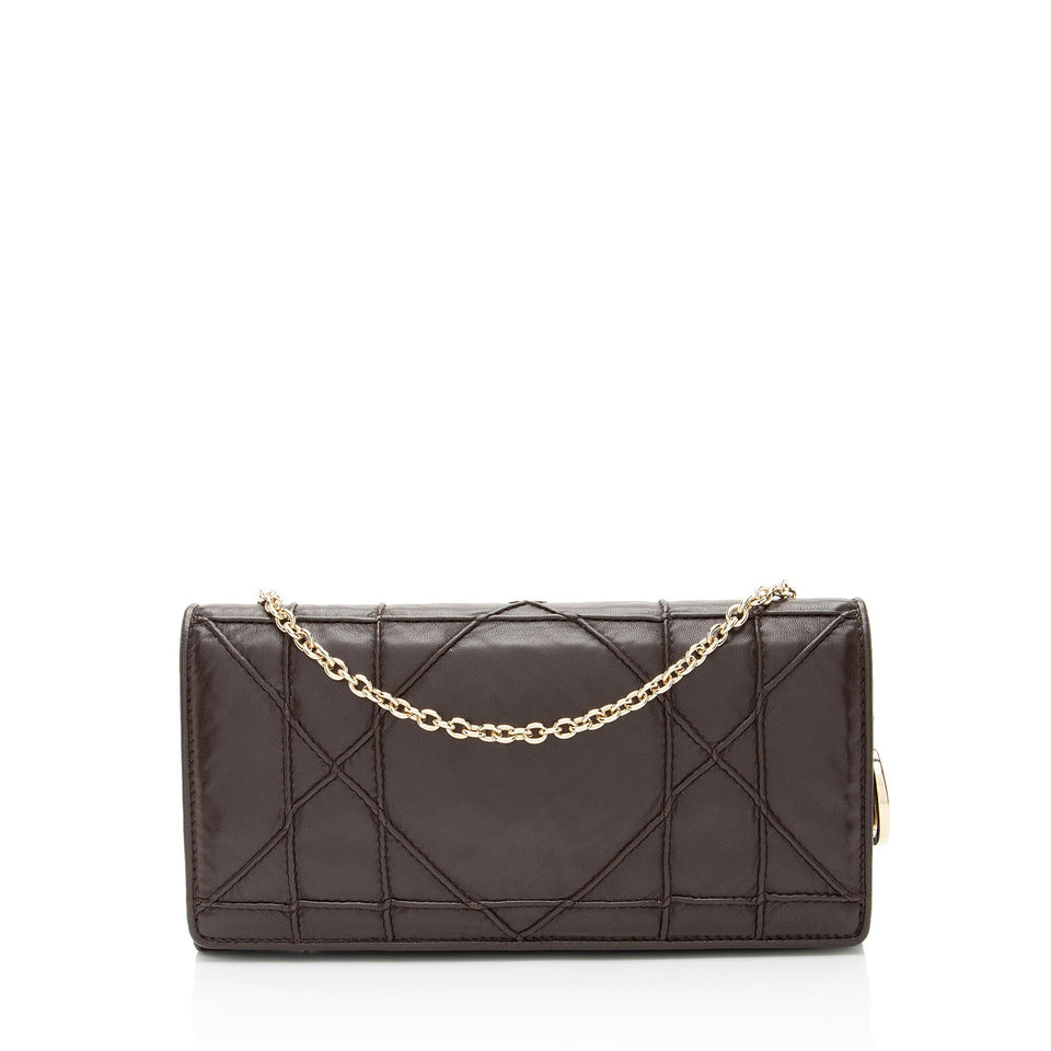 Dior Lambskin Rendezvous Wallet on Chain
