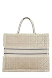 Dior LAMBSKIN SHEARLING CANNAGE LARGE BOOK TOTE BAG