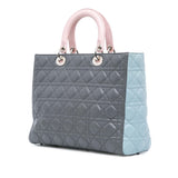 Dior Large Bicolor Lambskin Cannage Lady Dior
