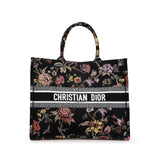 Dior Large Canvas Embroidered Book Tote (SHG-FiiCcc)