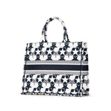 Dior Large Canvas Embroidered Lucky Star Book Tote