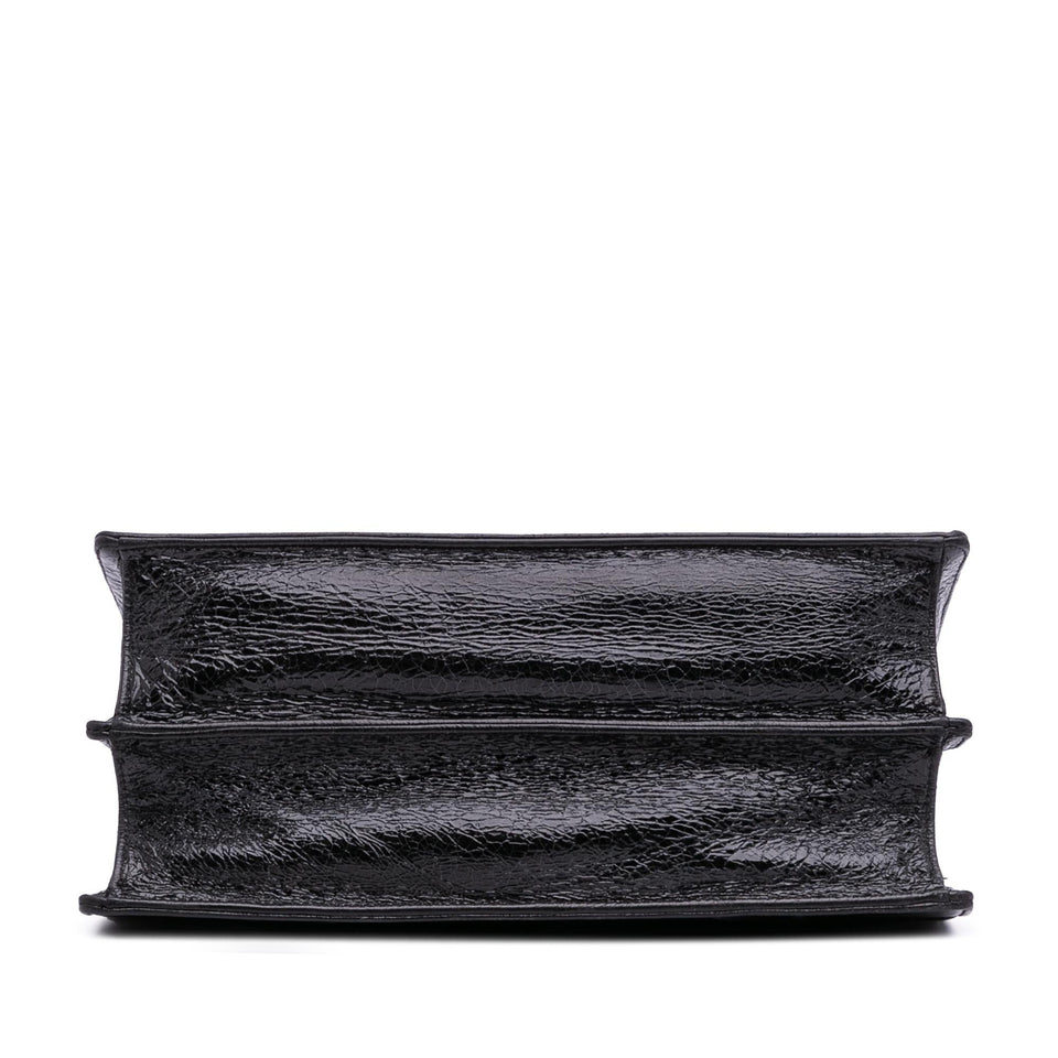 Dior Large Crackled Deerskin Diorama Satchel