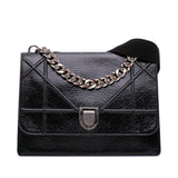 Dior Large Crackled Deerskin Diorama Satchel