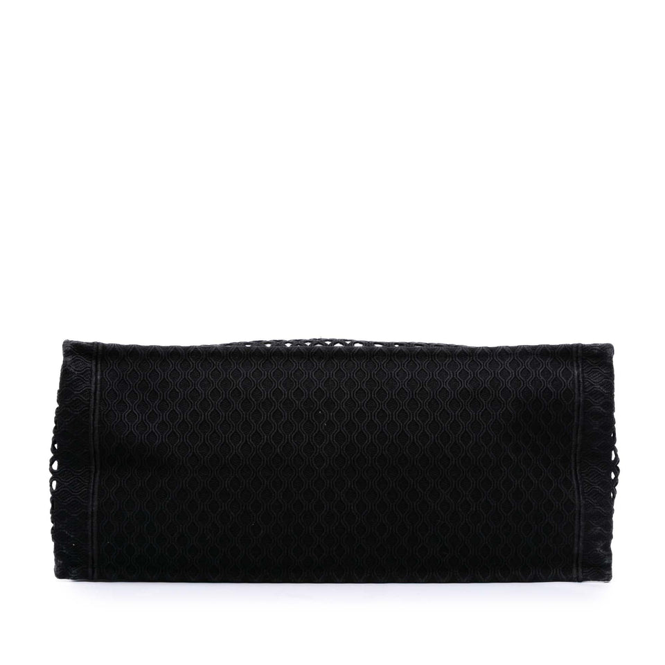Dior Large Embroidered Mesh Book Tote