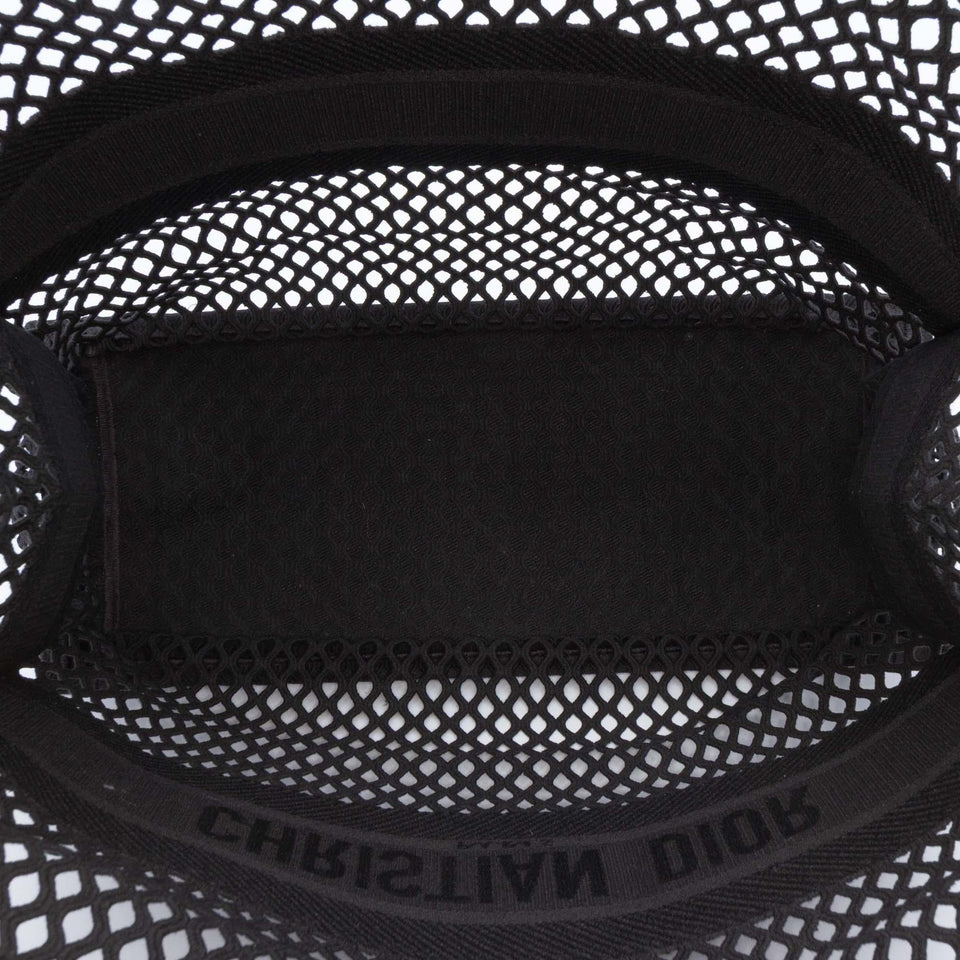 Dior Large Embroidered Mesh Book Tote