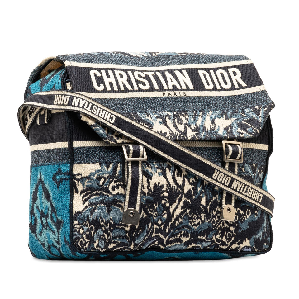 Dior Large Embroidered Palm Tree Diorcamp Messenger Bag (SHG-d6oB9l)