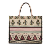 Dior Large Geometric Embroidered Book Tote (SHG-OToGGs)