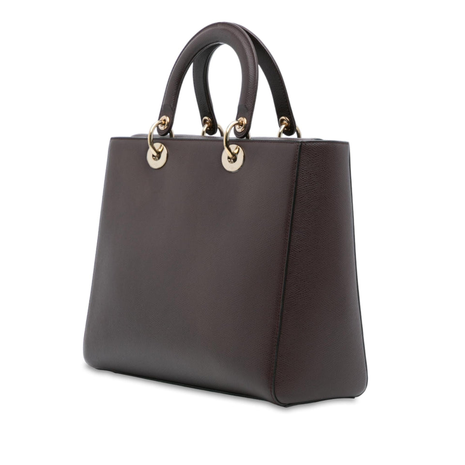 Dior Large Grained Calfskin Lady D Sire