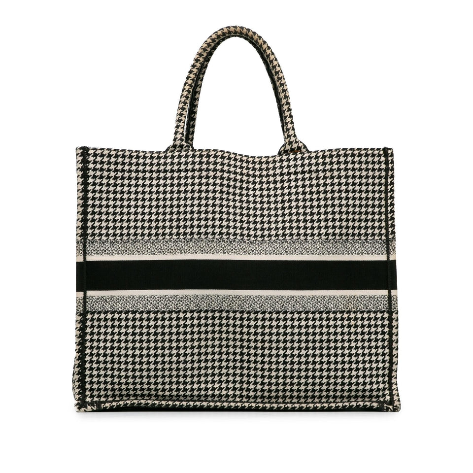 Dior Large Houndstooth Book Tote (SHG-uAGZEe)