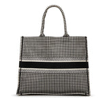 Dior Large Houndstooth Book Tote