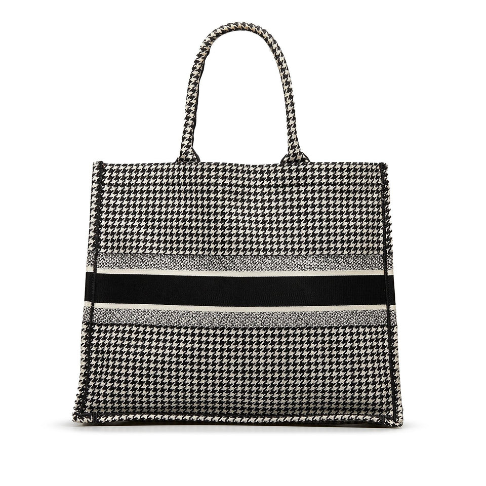 Dior Large Houndstooth Book Tote