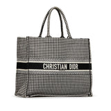 Dior Large Houndstooth Book Tote