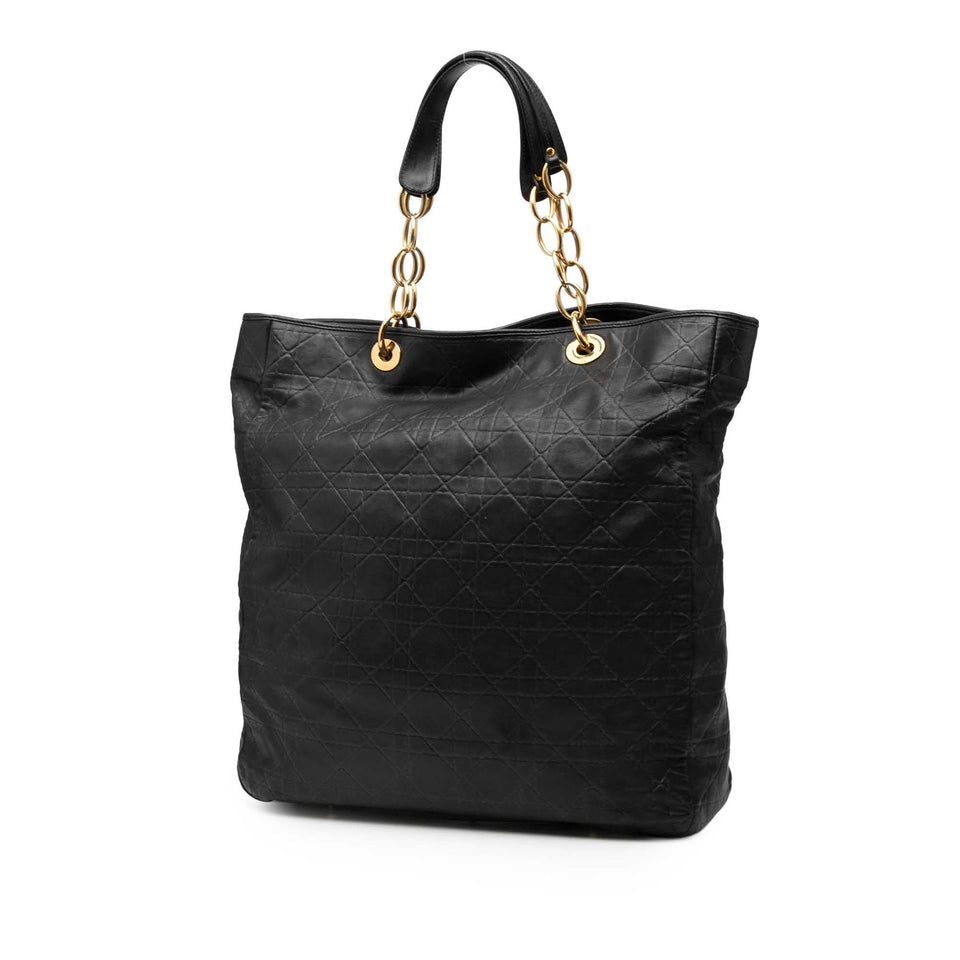 Dior Large Lambskin Cannage Lady Dior Soft Shopping Tote