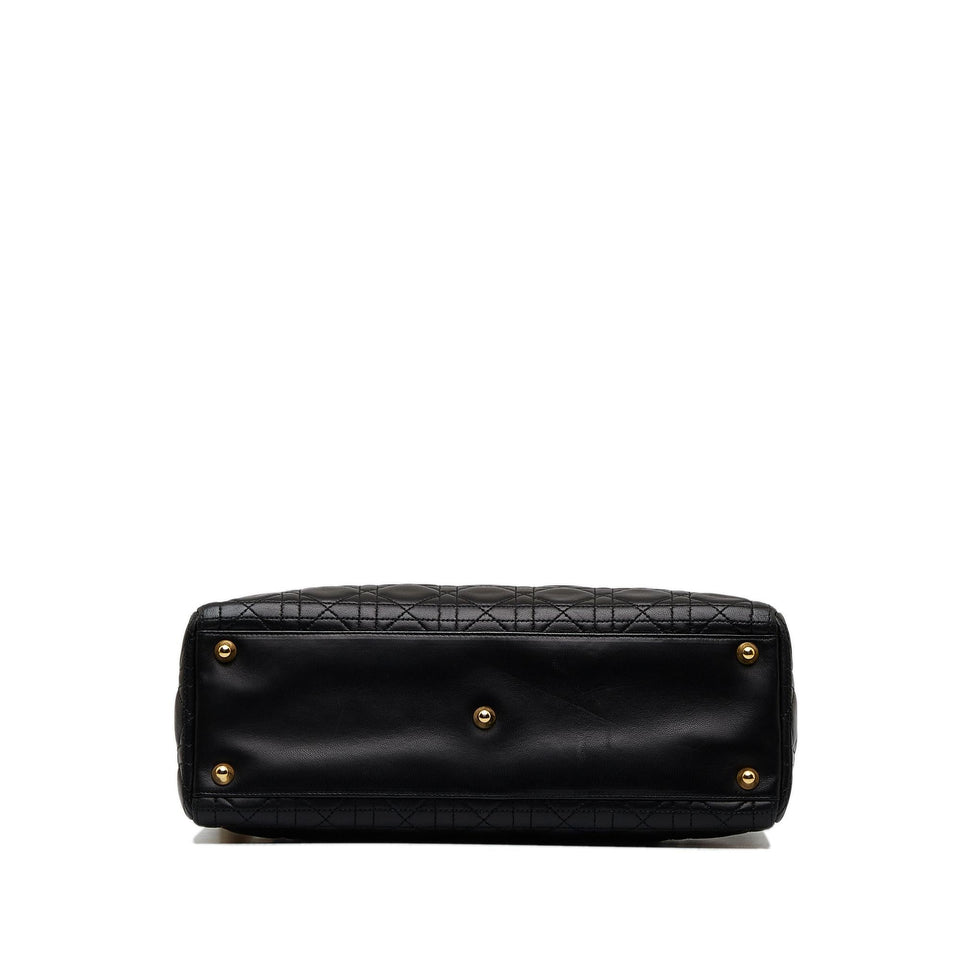 Dior Large Lambskin Cannage Lady Dior (SHG-V97ffY)