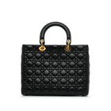 Dior Large Lambskin Cannage Lady Dior (SHG-Hbpskq)