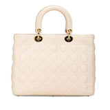 Dior Large Lambskin Cannage Lady Dior (SHG-Taw0H5)