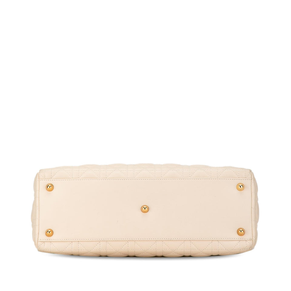 Dior Large Lambskin Cannage Lady Dior (SHG-Taw0H5)