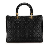 Dior Large Lambskin Cannage Lady Dior (SHG-3twUhI)