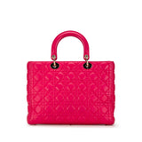 Dior Large Lambskin Cannage Lady Dior (SHG-7kJLTT)