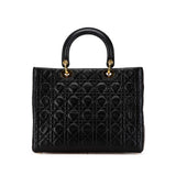 Dior Large Lambskin Cannage Lady Dior (SHG-04vEqj)