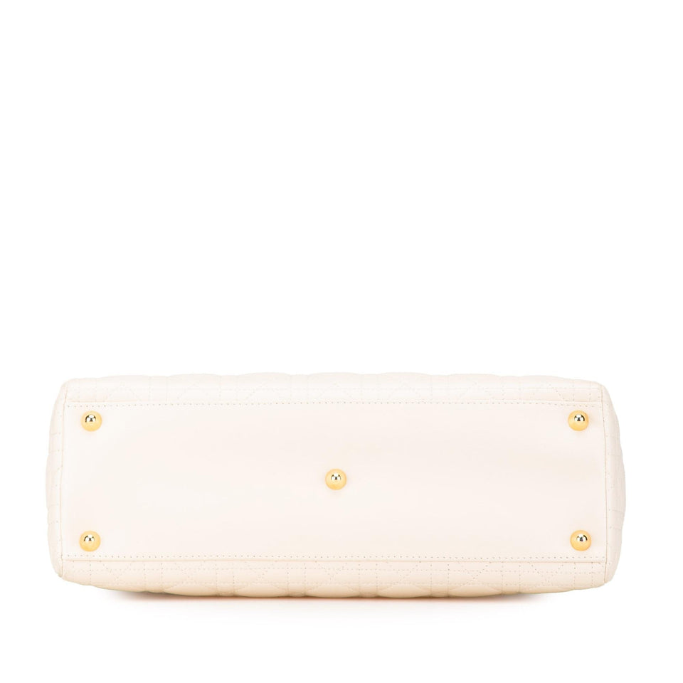 Dior Large Lambskin Cannage Lady Dior